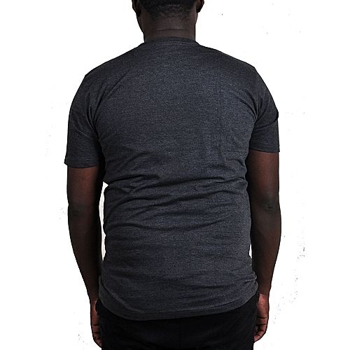 Men's Designer T-Shirt - Charcoal Grey  - Image 2