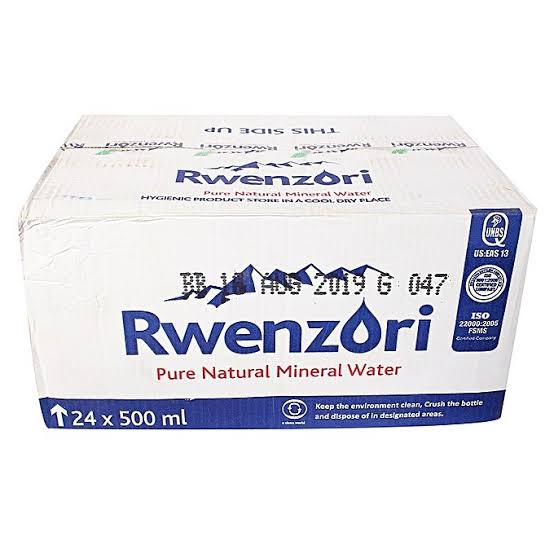 24bottles of 500ml Rwenzori Mineral Water.