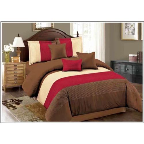 4PCS Duvet Cover Cotton Bedding Set With Varrying Colours Of Pillow Cases - Multicolour 6x6