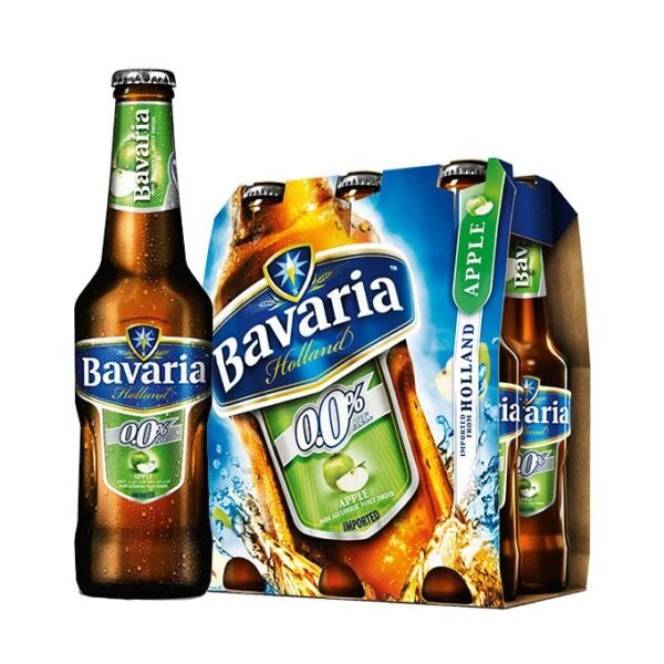 Bavaria Pack Of 4 Bavaria 0.0% Apple 500ML