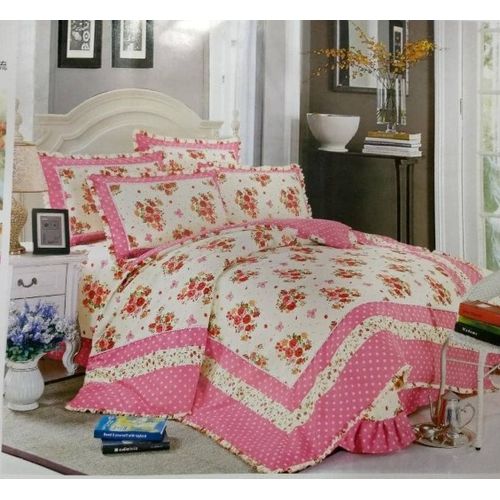 Duvet Cover - 2 Pillow Cases & 1 Bedsheet - Multicolour 6x6