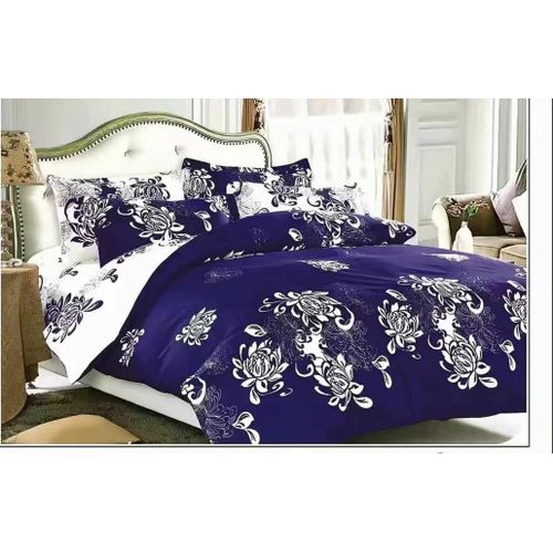 4PCS Duvet Cover Cotton Bedding Set - Blue ,White 5x6