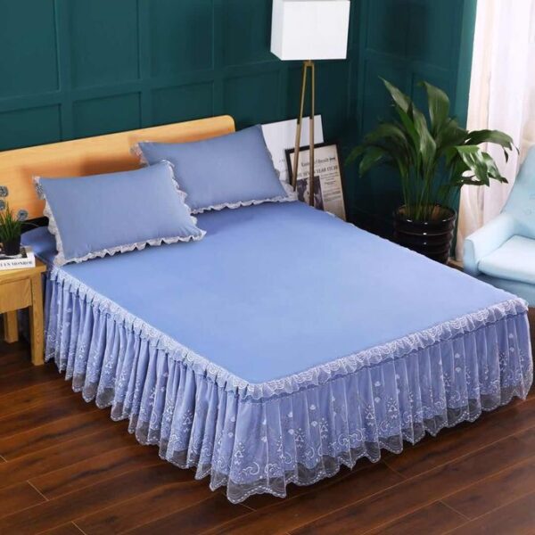 Home Fashion Bed Liners with Pillowcases Blue 6x6