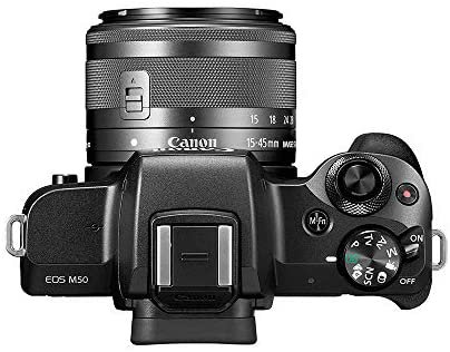 Canon EOS M50 Mirrorless Vlogging Camera Kit with EF-M 15-45mm Lens, Black - Image 2