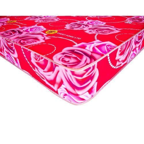 3x4 Crestfoam Standard Tape Edge Mattress (Floral Red pattern)