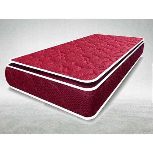 3x6x8 Rosefoam Spring Mattress Double Layer-Maroon/tape edge