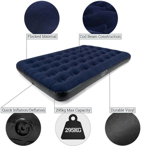 5x6x10 Comfort Quest Inflatable Air Mattress - Blue