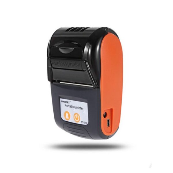 Goojprt 58MM Wireless Portable Bluetooth Thermal Receipt Printer Machine For Windows Android iOS -Orange, Black