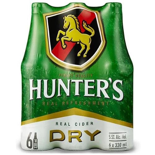 Hunters Dry Cider 6 Pack 330ml Select