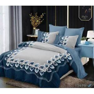 4 Pack Petal Blue Duvet Set