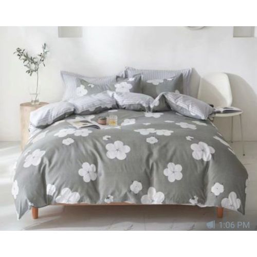 5x6 inch 4 Pack Egyptian Cotton Comic Floral Duvet Combo