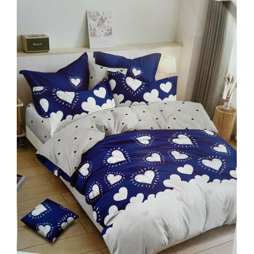 5x6 inch 4 Pack Egyptian Cotton Comic Hearts Duvet (OEKO TEX)