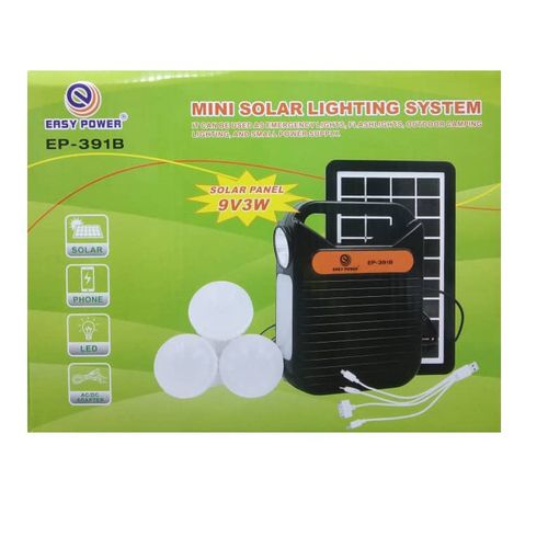 Easy Power EP-391B Mini Solar Power Lighting System(9V/3W)