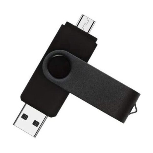 Generic 2 In 1 128GB Flash Disk Pen Drive - Black