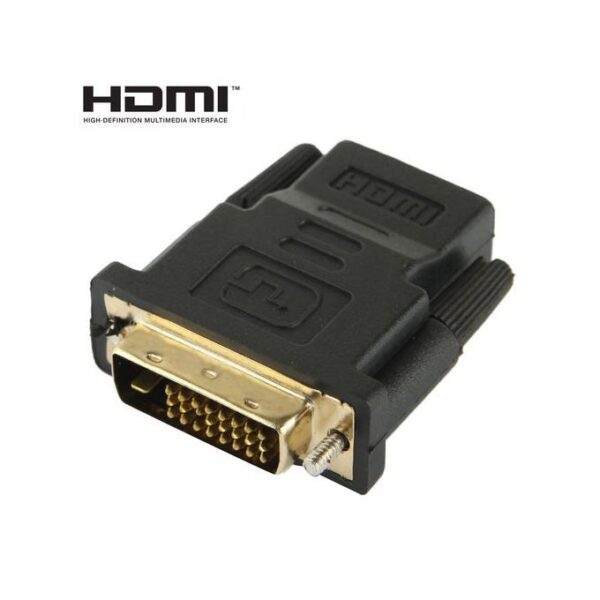 Generic DVI- Pin Male to HDMI 19 Pin Female Adapter / HDTV Black