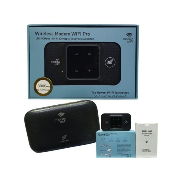 Mobile WiFi Top-Link 5G 4G LTE Factory Unlocked Strong Mifi - Black