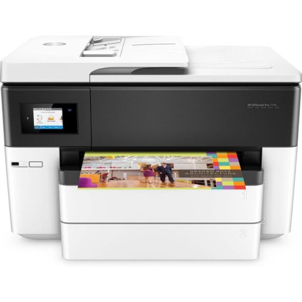 Hp OfficeJet Pro 7740 Wide Format All-in-One Printer with Wireless & Mobile Printing - White