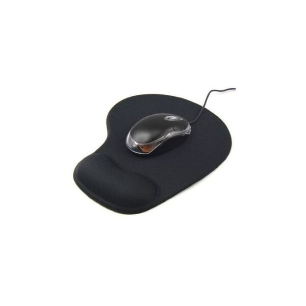 Generic Soft Mouse Pad With Wrist Support - Black