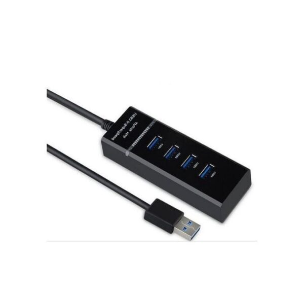 USB HUB 3.0 High-speed 30cm For Desktop Laptop 4Ports USB HUB -Black