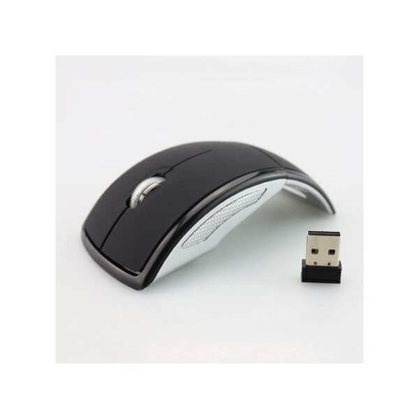 Generic Wireless 2.4g Optical USB Foldable Ergonomic Mice White, Black