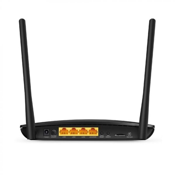 TPLink Tp-link 4G 300Mbps Wireless Router With Sim-card Slot - Black