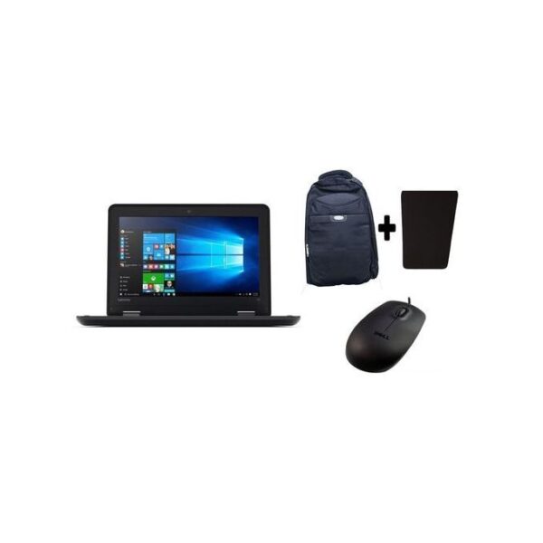 Think Pad Refurbished 11e Mini Laptop,11.6 Inch Screen, 4GB RAM,500GB HDD Plus Free Bag and Mouse - Black