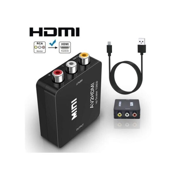 Generic Mini AV2 HDMI Converter - Black