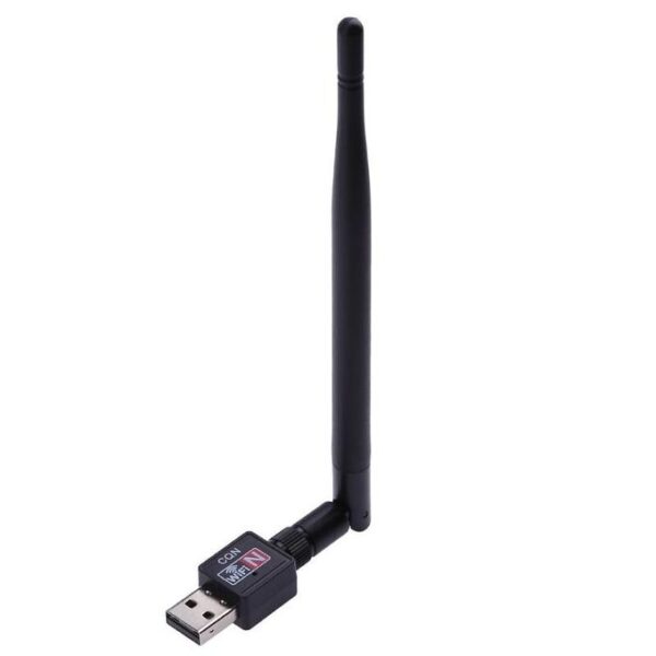 White Label External USB WiFi Adapter Antenna Dongle Mini Wireless LAN Network Card 150M 802.11n/g/b for Windows XP Vista Win7 Win8 - Black.