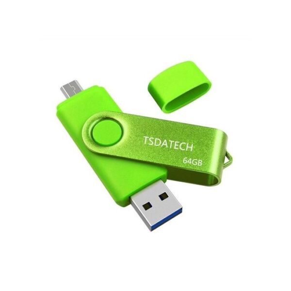 Generic 2 In 1 64GB OTG Flash Memory USB Stick for Android / PC