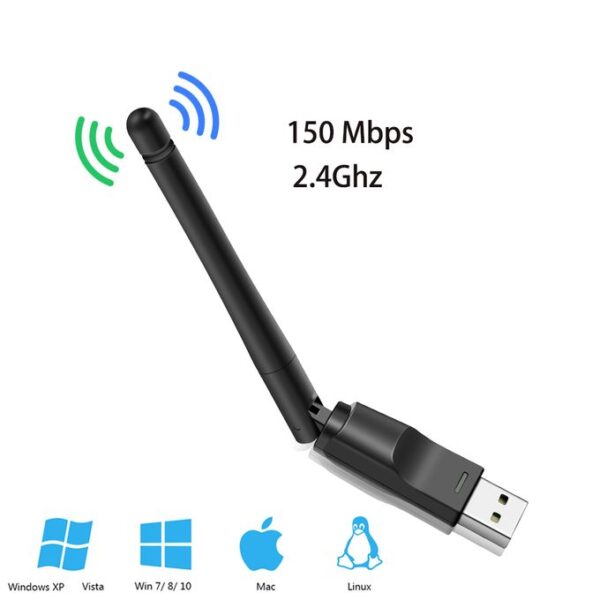 Generic High Speed USB WiFi Adapter with Antenna - 150Mbps