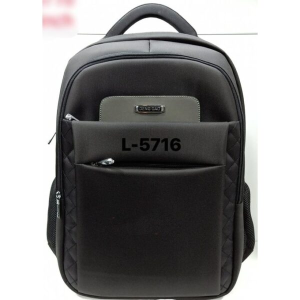 Generic Anti-Theft Hard Body Laptop Backpack - Black/Brown