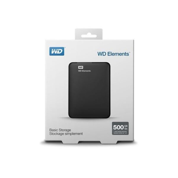 Western Digital External Hard Disk 3.0, 500GB - Black