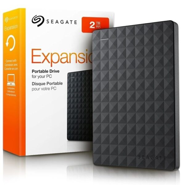 Seagate Expansion 2TB - Portable External Hard Drive for PC and MAC USB 3.0 - Black