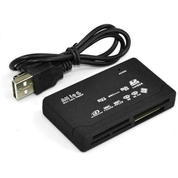 Other All in 1 USB Card Reader Multi SD XD MMC MS CF TF Mini SD M2 SDHC - Black