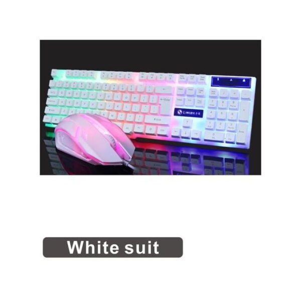 Generic Gaming Keyboard Wired Gaming Mouse Kit 104 Keycaps