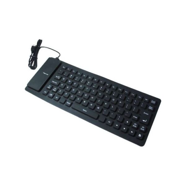 Generic Flexible USB - Silicon Keyboard - Black.