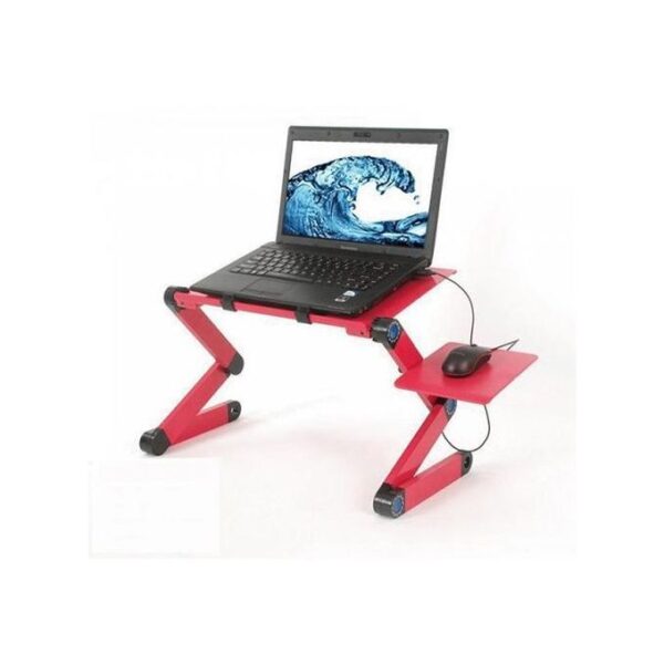 Generic Aluminum Laptop Table Stand Adjustable Height Angel with two Cooling Fans