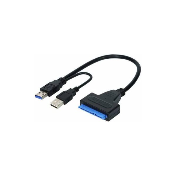 Generic USB 3.0 To SATA Adapter Cable for 2.5inch External HDD SSD Hard Drive Disk Converter Cable- Black