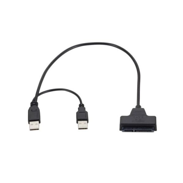 Generic USB 2.0 To SATA Cable For Laptop Hard Disk Converter- Black