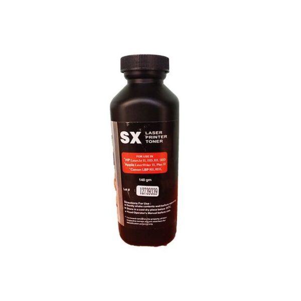 Sx Laser Printer Black Powder Toner 140gm Original Refill - Black