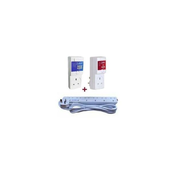 Generic TV & Fridge Guards 13amps + Power king 6 Way Extension