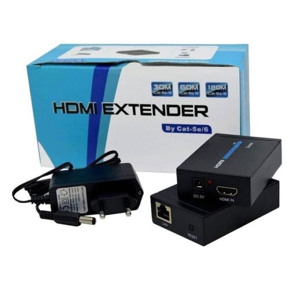 Hdmi And More 60M HDMI Extender 1080p HDMI Transmitter Receiver Cat 5e/6 RJ45 Converter-Black