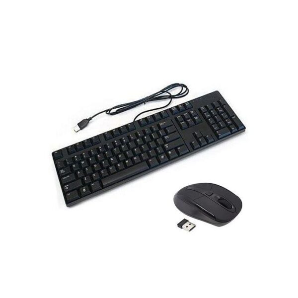 Hp H-880 Antelope Wired Keyboard Plus Laverock Wireless Mouse - Black