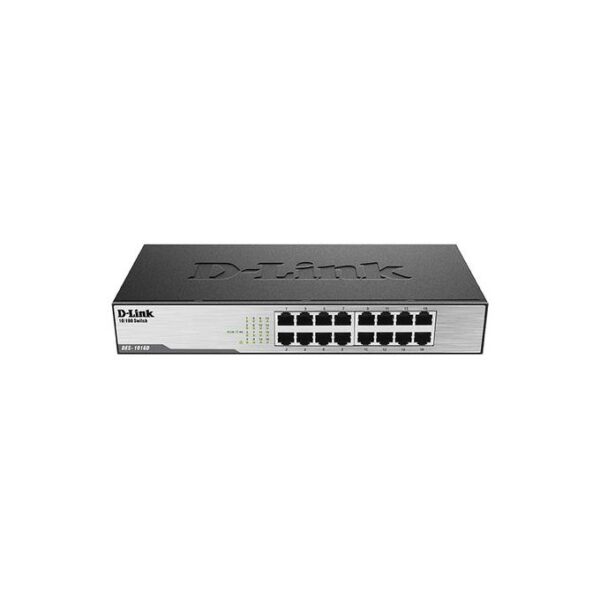 D-Link DES-1016D 16 Port 10/100Mbps Desktop Switch-Black