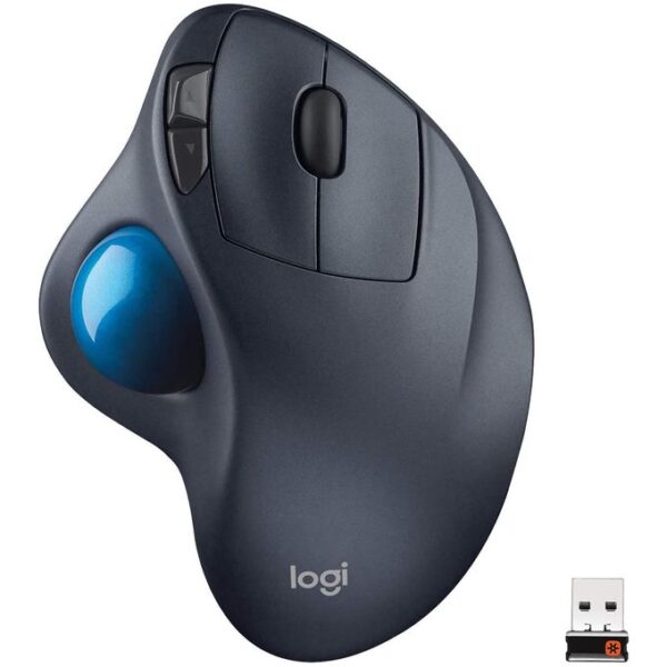 Logitech M570 Wireless Trackball Mouse - Black