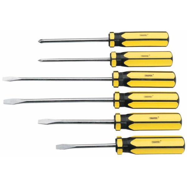 6 Pieces Screwdrivers, yellow,black