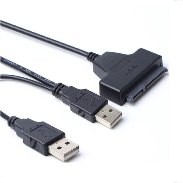 USB 2.0 To Sata Cable Support 2TB SATA- Black