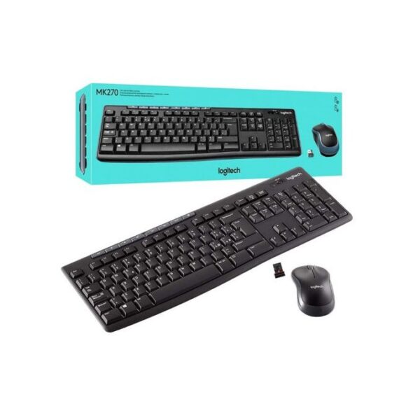 Logitech MK270 Wireless Keyboard and Mouse Combo - Black