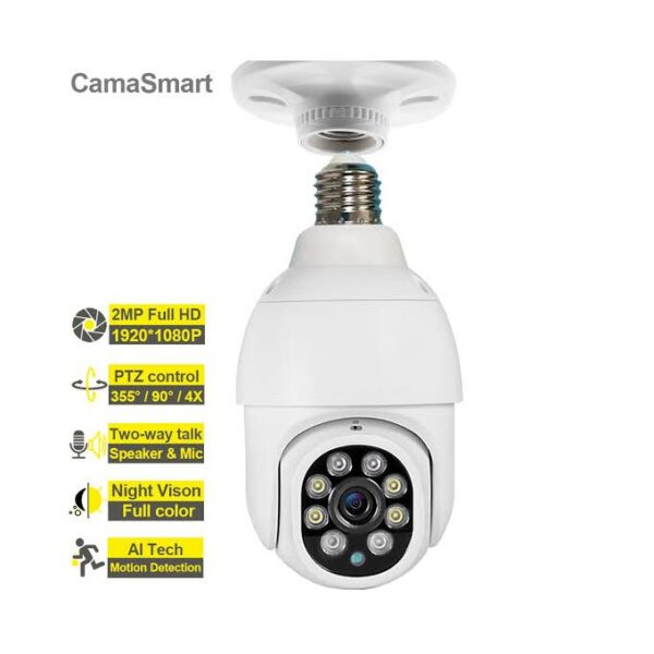 CCTV Bulb Wi-Fi 360 Camera And Internet Mifi - White