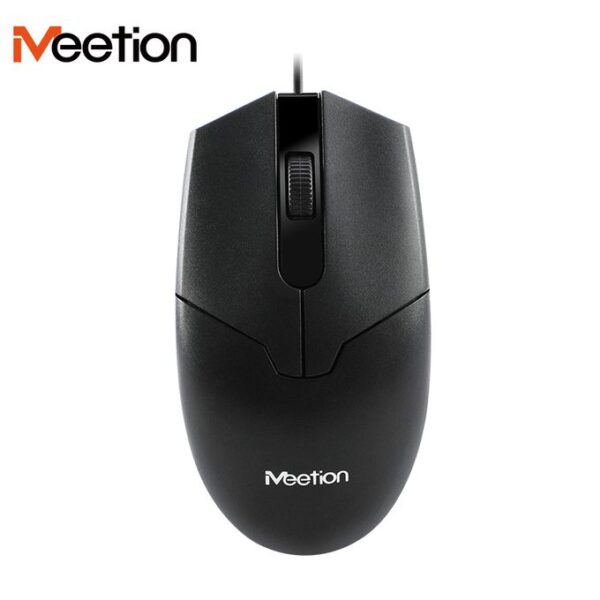 Meetion M360 USB 3-Button Wired Optical Mouse - Black